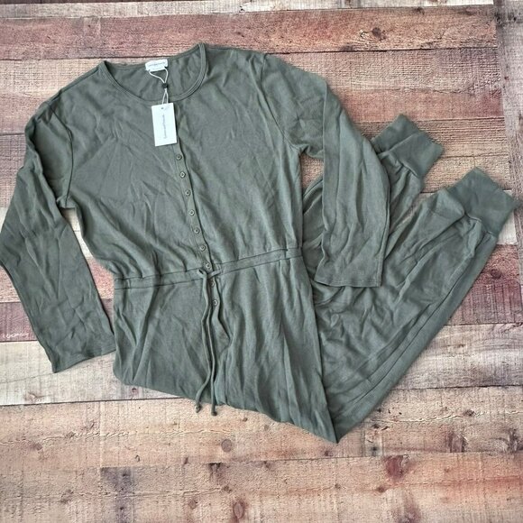 Lovers + Friends olive green Ida Jumpsuit women's Small